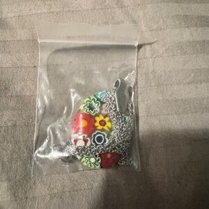 Karis glass millefiori pendant necklace 🍀